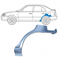 HYUNDAI ACCENT 2000-2006 5 TÜR RADLAUF REPARATURBLECH / LINKS