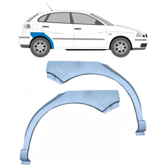 SEAT IBIZA CORDOBA 2002-2008 RADLAUF REPARATURBLECH / SATZ