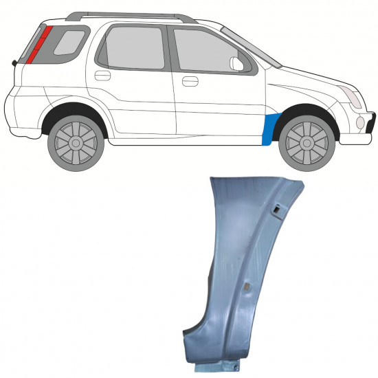 SUZUKI IGNIS 2000-2008 VORNE KOTFLÜGEL REPARATURBLECH / RECHTS