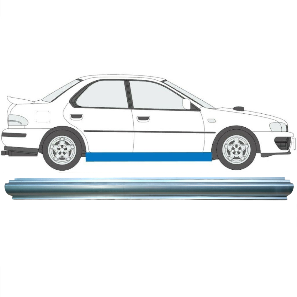Reparaturblech Schweller Für Subaru Impreza Gc Gf 1992-2000 / Rechts 7009