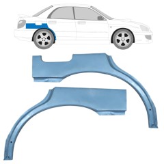 Reparaturblech Kotflügel hinten für Subaru Impreza GD GG 2000-2007 / Links+Rechts / Satz 9156