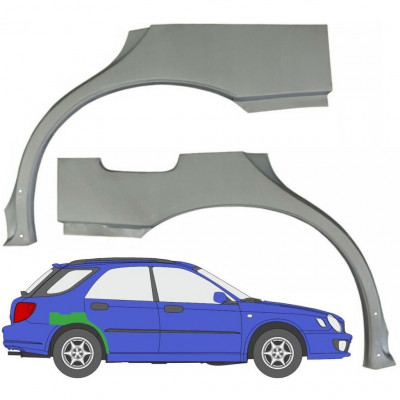 SUBARU IMPREZA GG 2000-2007 RADLAUF REPARATURBLECH / SATZ