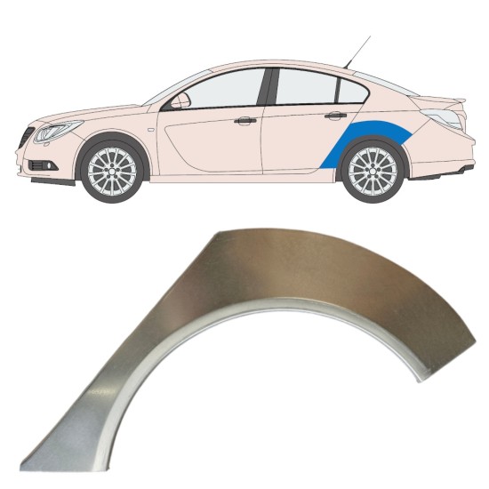 Reparaturblech Kotflügel hinten