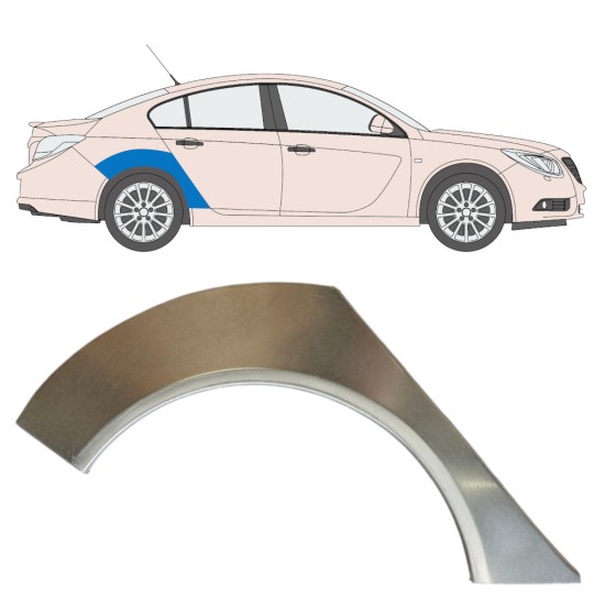 Reparaturblech Kotflügel hinten