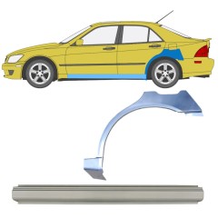 Reparaturblech Schweller + Kotflügel hinten für Lexus IS 1998-2005 / Links / Satz 10314