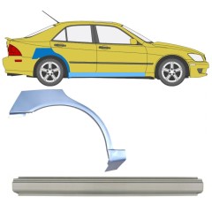 Reparaturblech Schweller + Kotflügel hinten für Lexus IS 1998-2005 / Rechts / Satz 10315