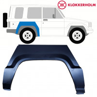 ISUZU TROOPER 1983-1991 RADLAUF REPARATURBLECH / RECHTS