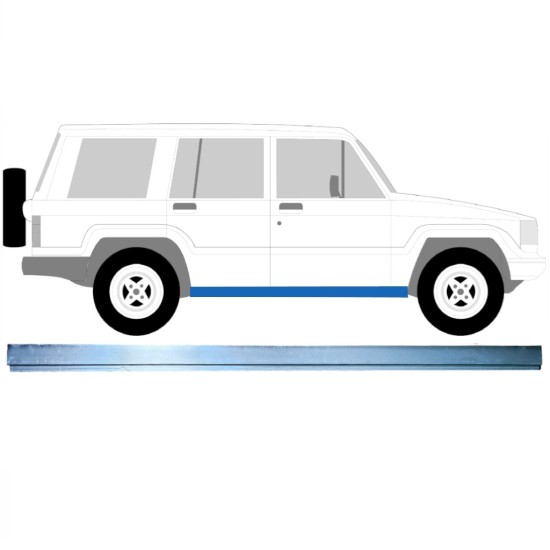 Reparaturblech Innen-Schweller für Isuzu Trooper 1983-2005 / Links = Rechts (symmetrisch) 16124