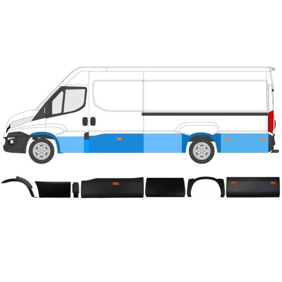 Set von Leisten mit Lampe für Iveco Daily 2014-2019 / Links / 11984
