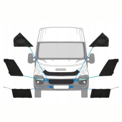 Vorderer Stoßstange Abschlepphaken für Iveco Daily 2014-2019 / Satz 10293
