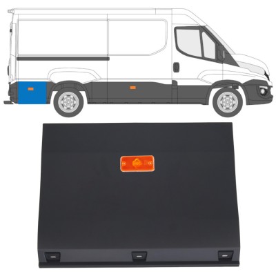 Seitenleiste hintere hinter dem Rad mit Lampe für Iveco Daily 2014-2019 / Links = Rechts (symmetrisch) / Satz 16763
