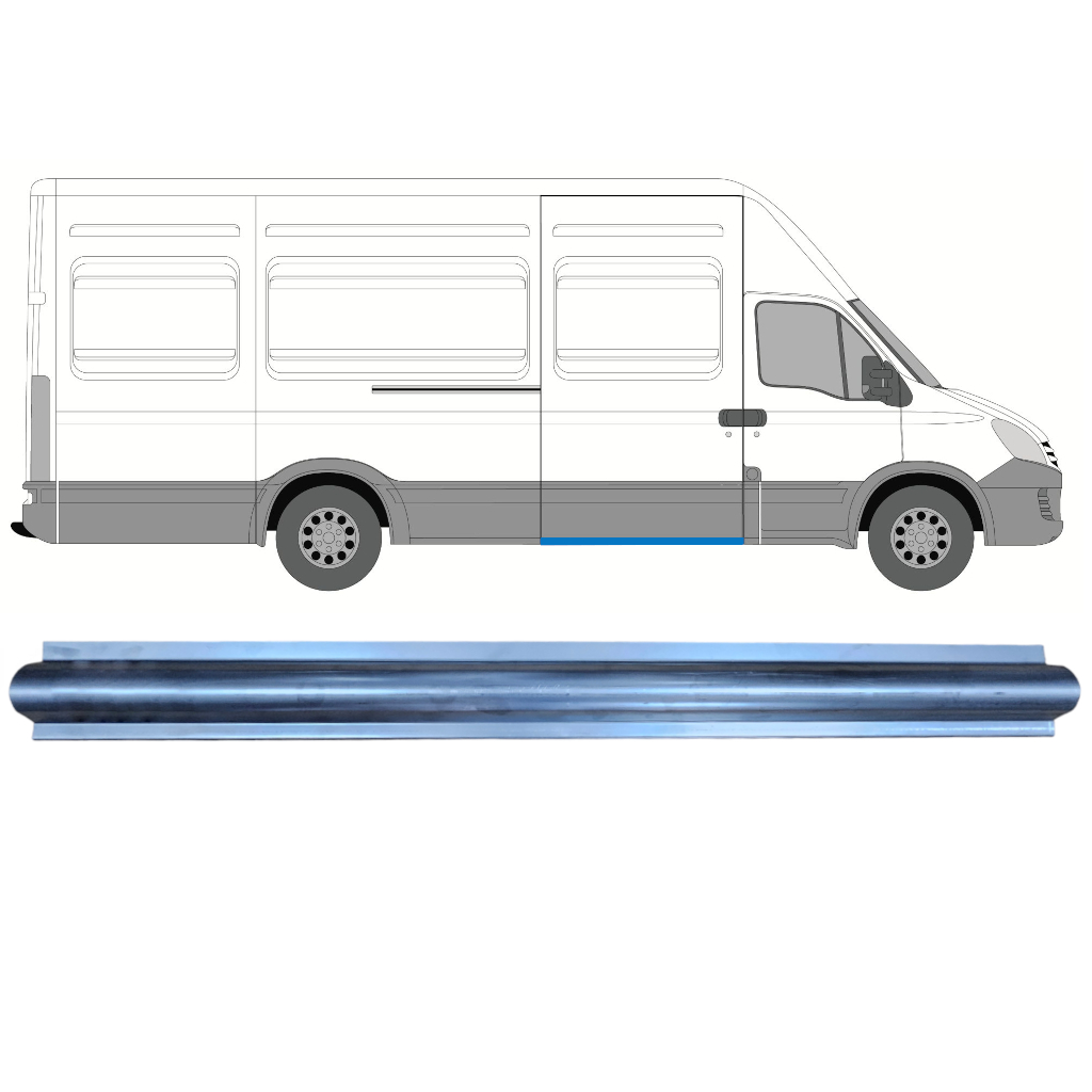 Reparaturblech Schiebetürschweller Für Iveco Daily 1999-2014 / Rechts 7358
