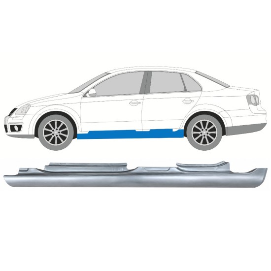Voll schweller für Volkswagen Jetta 2005-2010 / Links / SEDAN 17051