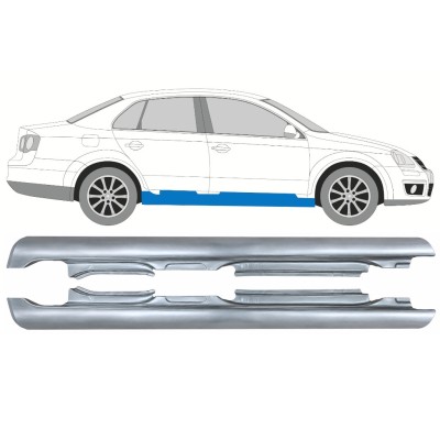 Voll schweller für Volkswagen Jetta 2005-2010 / Links+Rechts / SEDAN 17052