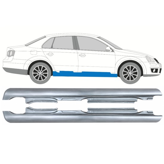 Voll schweller für Volkswagen Jetta 2005-2010 / Links+Rechts / SEDAN 17052