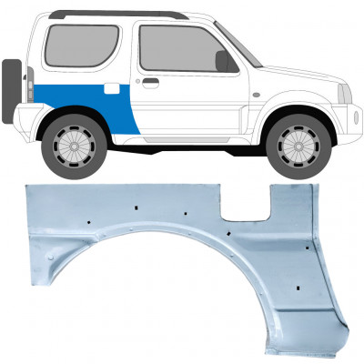 SUZUKI JIMNY 1998-2018 HINTEN KOTFLÜGEL REPARATURBLECH / RECHTS