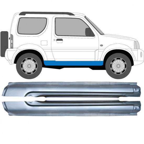 SUZUKI JIMNY 1998-2018 VOLL SCHWELLER REPARATURBLECH / SATZ