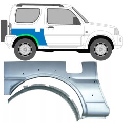 Reparaturblech Kotflügel hinten für Suzuki Jimny 1998-2018 / Rechts / Satz 10233