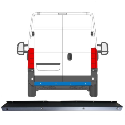 Hintere Stoßstange mit PDC für Peugeot Boxer 2006-2018 16926