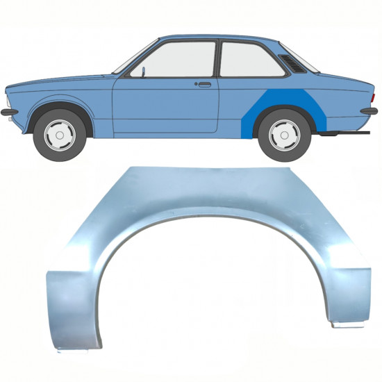 OPEL KADETT C 1973-1979 HINTEN RADLAUF REPARATURBLECH / LINKS