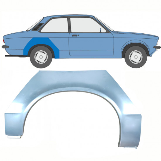 OPEL KADETT C 1973-1979 HINTEN RADLAUF REPARATURBLECH / RECHTS