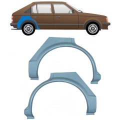 Reparaturblech Kotflügel hinten für Opel Kadett D 1979-1984 / Links+Rechts / Satz 9954
