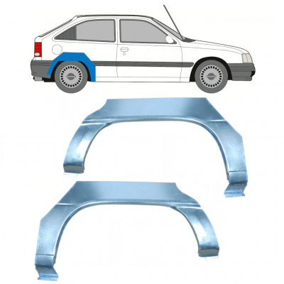 OPEL KADETT 1984-1993 3 TÜR RADLAUF REPARATURBLECH / SATZ