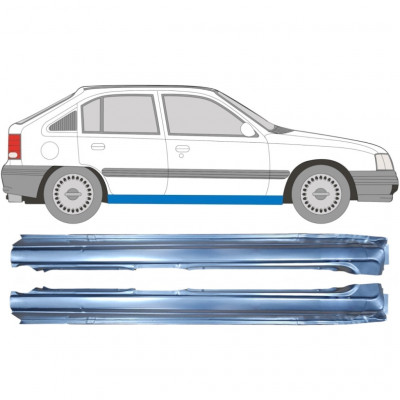 OPEL KADETT 1984-1993 5 TÜR SCHWELLER REPARATURBLECH / SATZ