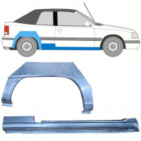 OPEL KADETT E 1987-1993 CABRIO RADLAUF REPARATURBLECH + SCHWELLER / SATZ / RECHTS