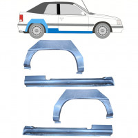 OPEL KADETT E 1987-1993 CABRIO RADLAUF REPARATURBLECH + SCHWELLER / SATZ / RECHTS + LINKS