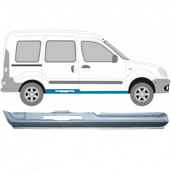 RENAULT KANGOO 1997-2008 5 TÜR SCHWELLER REPARATURBLECH / RECHTS