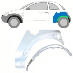 Reparaturblech innen + außen hinterer Kotflügel für Ford KA 1996-2008 / Links / Satz 10776