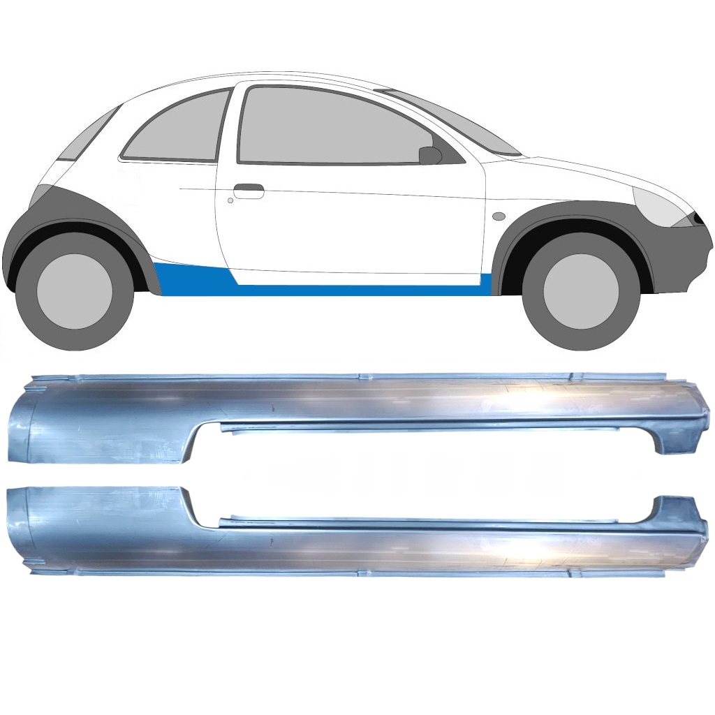 Voll Schweller Für Ford Ka 1996-2008 / Links+Rechts / Satz 9280