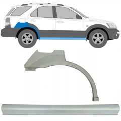 Reparaturblech Schweller + Kotflügel hinten für Kia Sorento 2002-2009 / Rechts / Satz 10079