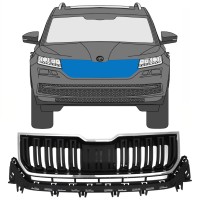 Kühlergrill für Skoda Kodiaq 2016-2023 / Satz 7546