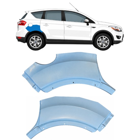 Reparaturblech hinterer Kotflügel hinteres Teil für Ford Kuga 2008-2013 / Links+Rechts / Satz 17067