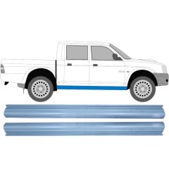 Reparaturblech Schweller für Mitsubishi L200 1996-2007 / Links = Rechts (symmetrisch) / Satz 9593