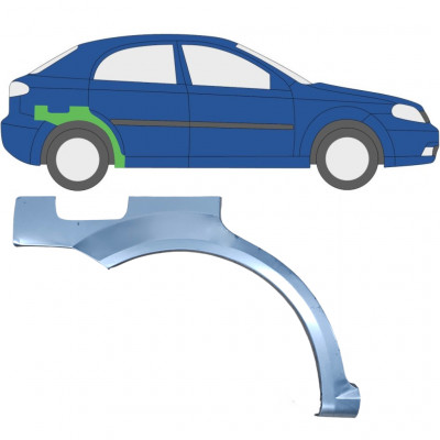 CHEVROLET LACETTI 2003-2009 RADLAUF REPARATURBLECH / RECHTS