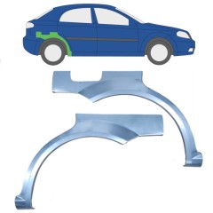 Reparaturblech Kotflügel hinten für Chevrolet Lacetti 2003-2009 / Links+Rechts / Satz 9808
