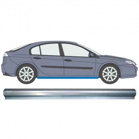 RENAULT LAGUNA III 2008-2015 SCHWELLER REPARATURBLECH / RECHTS = LINKS