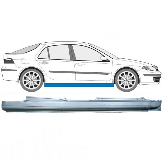 RENAULT LAGUNA 2001-2007 SCHWELLER REPARATURBLECH / RECHTS