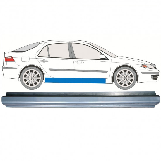 RENAULT LAGUNA 2001-2007 SCHWELLER REPARATURBLECH / RECHTS