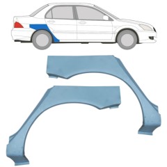 Reparaturblech Kotflügel hinten für Mitsubishi Lancer 2003-2008 / Links+Rechts / Satz 9210