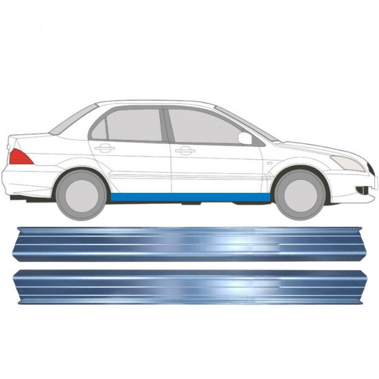 MITSUBISHI LANCER 2003-2008 SCHWELLER REPARATURBLECH / RECHTS + LINKS / SATZ