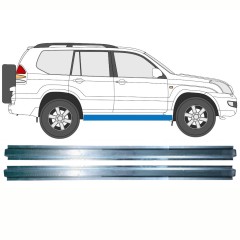 Reparaturblech Innen-Schweller für Toyota Land Cruiser J120 2003-2010 / Links = Rechts (symmetrisch) / Satz 10082