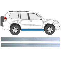 Reparaturblech Innen-Schweller für Toyota Land Cruiser J120 2003-2010 / Links+Rechts / Satz 16131