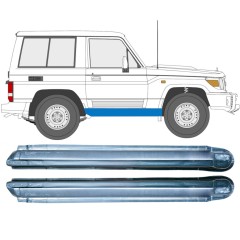 Voll schweller für Toyota Land Cruiser J70 1984- / Links+Rechts / Satz 9479
