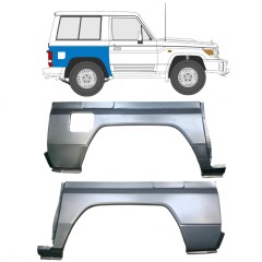 Reparaturblech Kotflügel hinten für Toyota Land Cruiser J70 1984- / Links+Rechts / Satz 9514