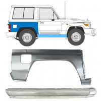 TOYOTA LAND CRUISER 1984-1993 RADLAUF REPARATURBLECH + SCHWELLER REPARATURBLECH / SATZ / RECHTS