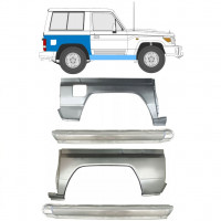 TOYOTA LAND CRUISER 1984-1993 RADLAUF REPARATURBLECH + SCHWELLER REPARATURBLECH / SATZ / LINKS + RECHTS